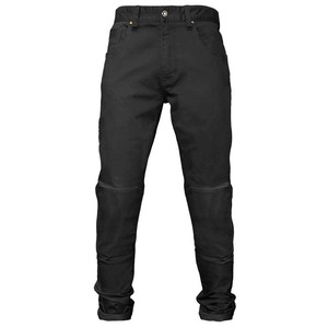 Vente en gros de jeans pour hommes de haute qualité, personnalisés, élastiques, ajustés, droits, avec protection des genoux - Product Image 1