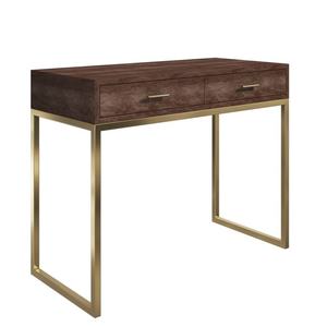 Coiffeuse personnalisée en bois de teck massif de la meilleure qualité avec 2 tiroirs de rangement au design moderne - Product Image 5