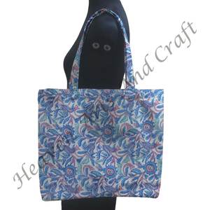 Sacs carrés durables imprimés en blocs personnalisés avec poignées en tissu Sacs fourre-tout pour un usage quotidien Sac - Product Image 5