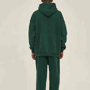 Chándales de lana de algodón 100% para hombre, ropa de calle estampada de invierno de 2 piezas personalizada transpirable de gran tamaño para hombre - Product Image 5