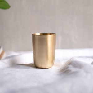 Ethnic handcrafted brass <b>cup</b> with traditional design work suitable for religious prayers tea serving or classic decor - Product Image 6