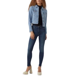 Chaqueta Vaquera de Corte Regular para Mujer, Detalle de Botones, Estilo Vintage Lavado, Ligera y Casual para Uso Diario - Product Image 4