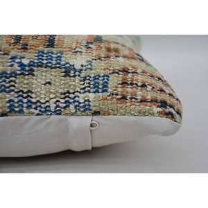 Almohada de retazos Kantha de lana Beige, cojín decorativo de 12x12 pulgadas, tejido bordado, estampado Vintage, cuadrado, portátil, suelo de cama - Product Image 4