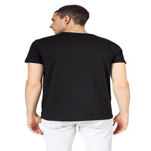 Personalizar streetwear serigrafía camiseta algodón orgánico gráfico peso pesado camisetas para hombres - Product Image 2