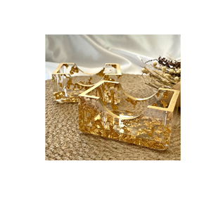 Porte-cartes en résine époxy avec logo personnalisé, porte-menu de mariage pour restaurant, porte-cartes en résine, meilleure vente - Product Image 2