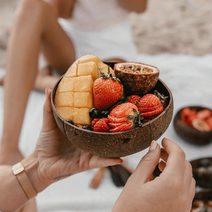 ชุด2025ทรงกะลามะพร้าวธรรมชาติสำหรับเทียนและช้อนไม้ชามกะลามะพร้าวใช้ทำโลโก้ได้ตามต้องการ - Product Image 6