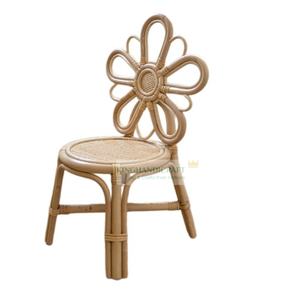 เก้าอี้หวายสำหรับเด็กที่นั่งสำหรับสถานรับเลี้ยงเด็กทำมือดีไซน์ดอกไม้น่ารักเป็นมิตรกับสิ่งแวดล้อมและทนทานขายส่ง - Product Image 3