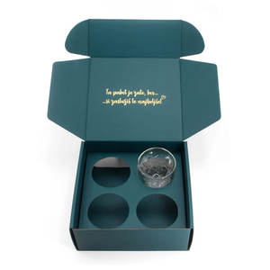 Impresión personalizada de embalaje de vidrio tarros tazas taza conjunto caja de regalo con el logotipo de la marca y el inserto de esponja - Product Image 4