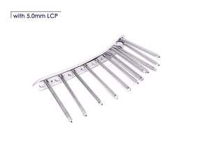 Placas de fémur distales veterinarias de acero inoxidable alemán de alta calidad, juego de 5,0mm de 10 piezas (L5R5) SS Ce aprobado - Product Image 3