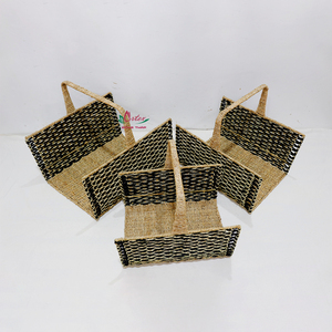 Artex Dong Thap Eco-Friendly Handwoven <b>Water</b> <b>Hyacinth</b> <b>Storage</b> <b>Basket</b> Seagrass Organizer for Home and Office Use - Product Image 2