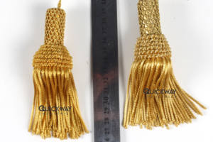 Glands décoratifs en métal doré pour vêtements liturgiques, vêtements ecclésiastiques, décoration liturgique, haute qualité - Product Image 3