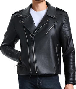 Vestes et manteaux à col montant en cuir respirant anti-vent pour femmes et hommes automne hiver style High Street - Product Image 6