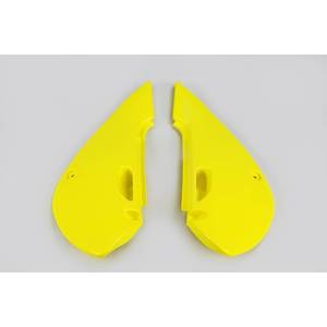 Giallo ABS pannelli laterali in plastica per Kawasaki KX 65 2001-2025 Motocross in stile motociclo parti PC e materiale in carbonio - Product Image 1