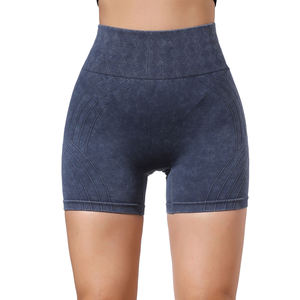 Short de yoga respirant 100% coton à séchage rapide pour femme avec taille élastique pour les sports de gymnastique d'été - Product Image 1