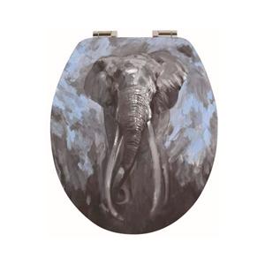 Abattant de toilette Spirella « Éléphant » en polyester, divers coloris, 37 x 43,5 cm - Product Image 1