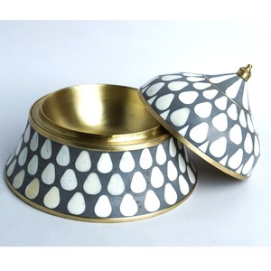 Bol incrusté d'os Bol à dessert au chocolat Incrustation d'os Support à dessert Plateau à gâteau Bols de service au chocolat - Product Image 1