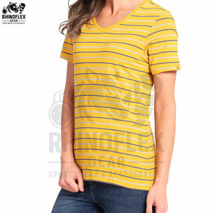 Producto de Venta caliente, diseño más Popular, camisetas con cuello en V para mujer, camisetas personalizadas de la mejor calidad, camisetas con cuello en V de gran oferta para mujer - Product Image 2
