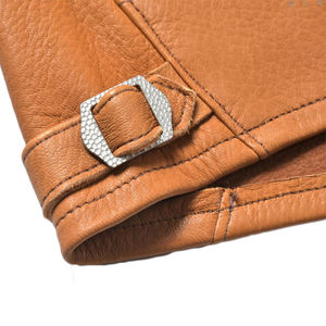 แจ็กเก็ตหนังแกะแท้สำหรับผู้ชายสไตล์สลิมฟิตออกแบบโลโก้ได้ตามต้องการคุณภาพระดับพรีเมียมผลิตในปากีสถาน - Product Image 4