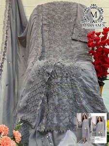 ชุดเดรสสำหรับเจ้าสาวหรือเด็กหญิงผ้าจอร์เจียเทียม4สีงานปักลวดลาย - Product Image 4