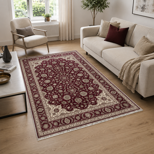 Tapis traditionnel lavable Saruk Garnet RW3059 de Rug Weavers, chenille lavable, 10 tailles, vente en gros et dropshipping - Product Image 2