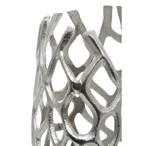 แจกันโค้งโมเดิร์น เครื่องคราดพื้นผิวโบราณ อลูมิเนียม อลูมิเนียมน้ําหนักเบา สไตล์โมเดิร์น คลาสสิก สําหรับใช้ชีวิตในบ้าน - Product Image 5