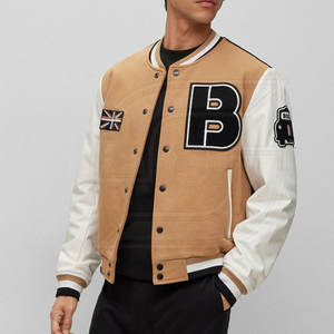 แจ็กเก็ตเลตเตอร์เมนน้ำหนักเบาทำจากโรงงานแฟชั่นใหม่ปกตั้งและผ้าแคนวาส - Product Image 2