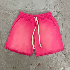 Summer <b>Shorts</b> Active Wear Blank Quick Dry Jogging Vintage Distressed Acid Washed <b>Shorts</b> for <b>Man</b> <b>Baggy</b> - Product Image 4
