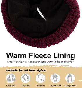 Gorro de invierno tejido para mujer, gorro de lana suave, elegante, elegante, cálido, ideal para viajes y clima frío al aire libre - Product Image 4