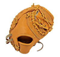 Guantes de cuero de vaca para hombre, manoplas de primera Base, suaves y duraderas, alta calidad, venta al por mayor, novedad
