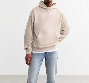 เสื้อฮู้ดพิมพ์ลายนูนสำหรับผู้ชายใส่ได้ทั้งชายและหญิงพิมพ์ลายโลโก้แบบกำหนดเองสำหรับฤดูใบไม้ร่วง - Product Image 3