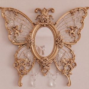 Espejo de Pared, Decoración del Hogar, Diseño Interior, Diseño de Hojas, Espejo Decorativo Clásico y Moderno, Múltiples Diseños de Acabado - Product Image 1