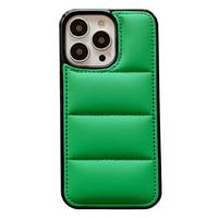 Coque de téléphone portable matelassée en TPU pour iPhone 17 16 15 14 13 12 11 Pro Max Xs Xr – Accessoire de protection arrière