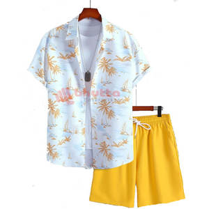 Nuevo Stock, Conjunto de Shorts para Hombre Talla Grande, Verano, Superventas, Alta Calidad, Transpirable, Estampado Digital, Estilo Urbano, 180g - Product Image 1