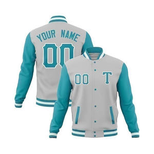 Nouvel arrivage de veste de baseball pour hommes High Street Style Letterman Offre Spéciale 100% veste en coton à col montant Service OEM pour l'hiver - Product Image 3