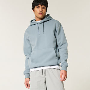 Sudadera con capucha de lana de algodón de alta calidad 280Gsm 390Gsm bien diseñada, Sudadera con capucha en blanco de gran tamaño con logotipo frontal para hombres - Product Image 5