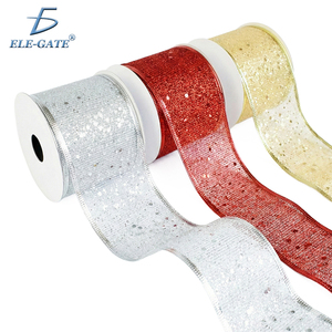 Nastri Natalizi in Tessuto Scintillante Oro, Argento e Rosso - Confezione Assortita - Product Image 5