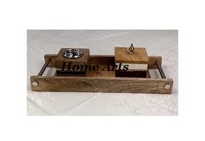 Maravilloso diseño de acero Mabkhar con bandeja de madera Quemador Bakhoor de primera calidad para accesorios de decoración del hogar - Product Image 2