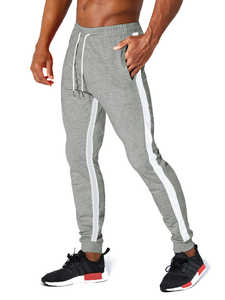 กางเกงวอร์มผ้าแคนวาสสำหรับผู้ชายกางเกงวิ่งออกกำลังกายผ้าฝ้าย100% ตรงแบบลำลองออกแบบได้ตามต้องการ - Product Image 4