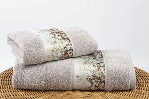 Ensemble de serviettes de bain Fashion Border-Printed Hand Bath - Product Image 6