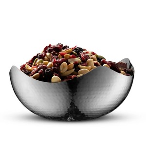 Moderno martillado a mano ola centro de mesa frutero Color personalizado vajilla de Metal cuencos para servir hogar cocina fiesta decorativa - Product Image 5