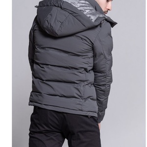 Nouvelle arrivée Veste bomber rembourrée matelassée imperméable brillante Chaude Veste en toile pour homme Remplissage en coton Logo frontal personnalisable BD - Product Image 5