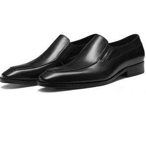 Plain Black Color New Design Office Formal Dress <b>Shoes</b> Business Flat Footwear Hand Made Luxury Oxford Blank Men Leather <b>Shoes</b> - Product Image 1