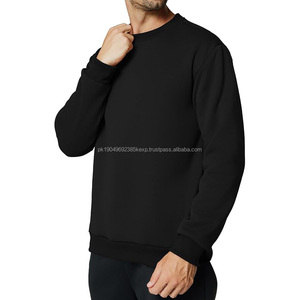 Sweat-shirt en coton épais pour hommes, col rond, vêtements chauds d'hiver pour une utilisation décontractée en plein air et dans la rue - Product Image 4