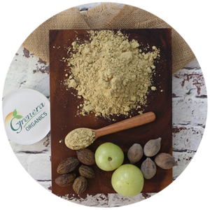 Triphala en polvo para el bienestar, revuelva en agua caliente y beba sabores calmantes y nutritivos de la tradición - Product Image 5