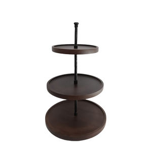 แท่นวางเค้กทำจากไม้ทรงกลมมีสไตล์ทำด้วยมือหรูหราแท่นโชว์สำหรับงานแต่งงาน/วันเกิดแบบธรรมชาติ - Product Image 5