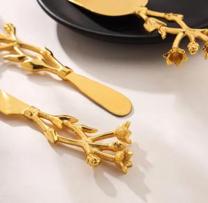 Brass <b>Cheese</b> <b>Set</b> Stainless Cutlery Kitchen Tools Tableware for Home Wedding Events Decorations Available at the Low Price - Product Image 5