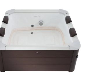 Meilleur spa Oslo pour 6 personnes, bain à remous carré avec jets d'hydro-massage et bande LED - Product Image 2