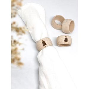 Handcrafted <b>wooden</b> napkin <b>ring</b> with modern design <b>for</b> elegant dining table setting and home decor accents - Product Image 3