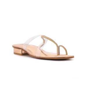 Peach Fancy Heeled Sandals FN0641 Producto Chappal - Product Image 3