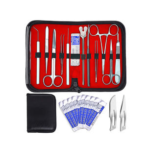 Kits quirúrgicos para estudiantes, 12 piezas con soporte de aguja, pinzas, pinzas, escalador, sonda de tijera, Kit de bronceado quirúrgico de mariposa - Product Image 5